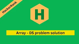 HackerRank Array DS problem solution Data Structures problems solutions Programmingoneonone