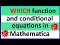 Conditional equations with WHICH function in Mathematica