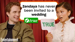 zendaya u0026 robert pattinson lie to each other entertainment weekly