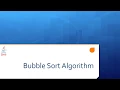 Lesson 11b - 1 Bubble Sort Algorithm