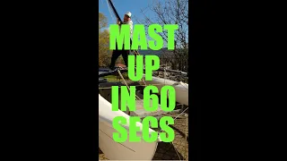 Can I put up a Hobie 16 mast in a minute? #shorts