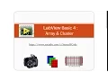 LabView Basic 4 Array Cluster