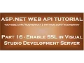 Enable SSL in Visual Studio Development Server