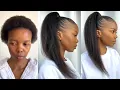 HOW TO CREATE A PONYTAIL ON SHORT NATURAL HAIR BEGINNER-FRIENDLY 4C NATURAL HAIR TUTORIAL HAIR GEL