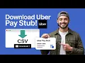 How to Download Uber Pay Stubs Earnings Statements as CSV