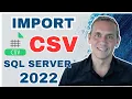 How do I import a CSV file into SQL Server with Billy Thomas ALLJOY Data