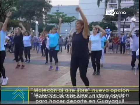 Malecón al aire libre nueva opción para hacer deporte en Guayaquil