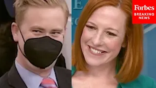 Viral Moment Jen Psaki s Response To Peter Doocy Makes Press Corps Laugh