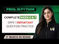 OPPE 1 Programming in Python Week 6 7 Complete IMPORTANT Question Practice IIT Madras BS Degree