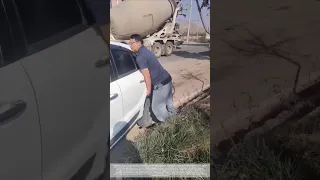 The Ultimate Moment Of Strength And Leverage A Man Lifts A Car With His Bare Hands To Save A Life 