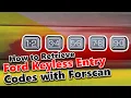 Retrieving the Factory Keyless Entry Code with Forscan