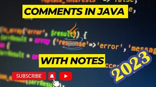 Comments and it s types in Java 2023