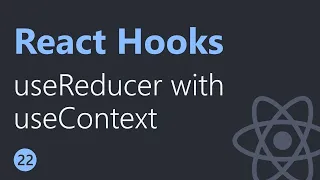 React Hooks Tutorial 22 useReducer with useContext English