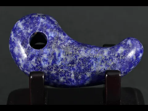 ラピスラズリ 勾玉 40.4g｜天然石勾玉 通販 キラリ石