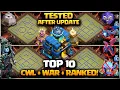 Tested AFTER UPDATE TOP 10 BEST TH12 WAR BASE BATTLES TH12 WAR BASE WITH LINK TH12 CWL BASE