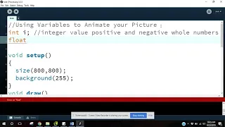 Processing Tutorial - Intro to Variables