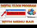 DIGITAL CLOCK PROGRAM IN VISUAL BASIC 6 0 BENGALI