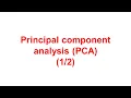 Principal component analysis PCA covariance matrix