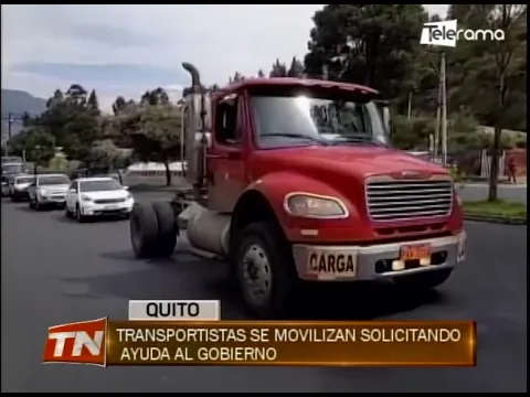 Transportistas se movilizan solicitando ayuda al gobierno