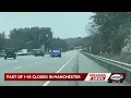 Part of I-93 North closed after person struck by vehicle
