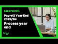 Sage Payroll UK - Year End