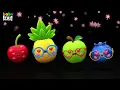 My Happy Song 🍓 | Baby Fruit Dancing | High Contrast Sensory Video for Toddlers