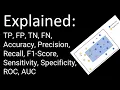 TP FP TN FN Accuracy Precision Recall F1-Score Sensitivity Specificity ROC AUC