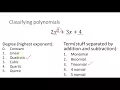 classifying polynomials