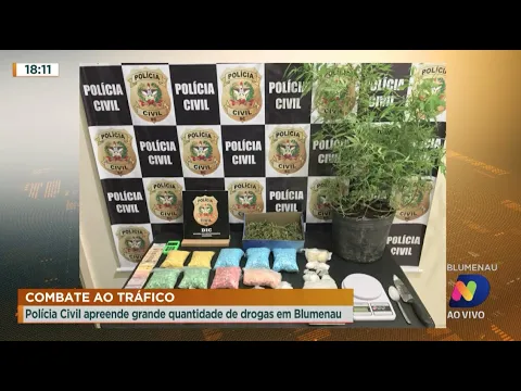Combate ao tráfico: Polícia Civil apreende grande quantidade de drogas em Blumenau