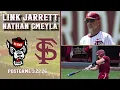 FSU Baseball Link Jarrett Nate Cmeyla Postgame Interview Game 3 FSU 15 5 NCSU Warchant TV