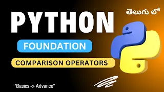 18 Comparison Operators in Python Python Tutorial in Telugu