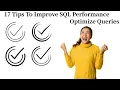 17 Tips To Sql performance tuning