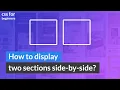 How to Display two Sections Side by Side HTML CSS Beginners