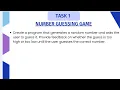 Task no 1 CodSoft internship in C NUMBER GUESSING GAME IN C