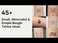 45 Small Minimalist Simple Beagle Tattoo Ideas