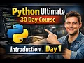 THE ULTIMATE PYTHON 30 DAY COURSE INTRO TO PYTHON DAY
