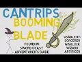 CANTRIP Booming Blade Mechanics Description Alternative Uses Potential Combos DnD 5E Spell