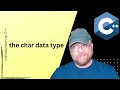 C char data type and the difference between character and string literals 5