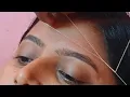 Thick to medium shape eyebrow threading Eyebrow threading tutorial