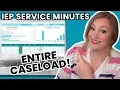 How to Track IEP Service Minutes for Your Entire Caseload Step-by-Step Google Sheets Tutorial