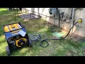 Firman Tri-Fuel generator start up on Natural gas for whole house Power