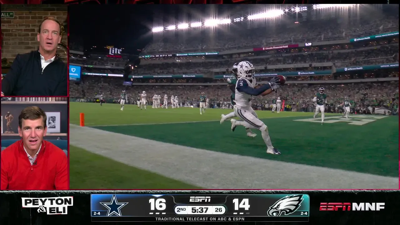 Peyton & Eli react to George Pickens’ ‘UNBELIEVEABLE’ one-handed TD grab | ManningCast
