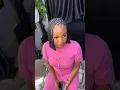 Fulani braids with bantu knot
