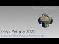 Geo-Python 2020 Lesson 6 2 - Data analysis with Pandas ctd