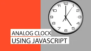 Create Analog Clock using HTML CSS and JavaScript JavaScript Project for beginners