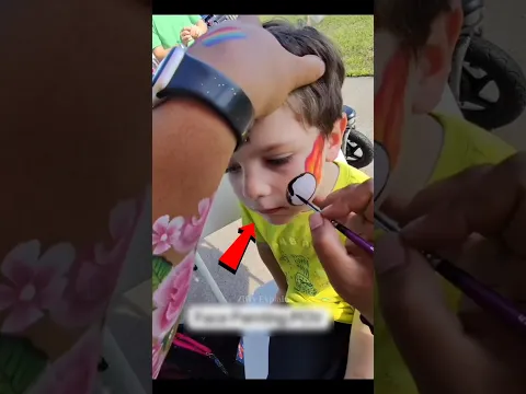She Fixed the Biggest Face Paint Mistake 🤯#shorts
