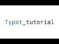 Typst tutorial part 1