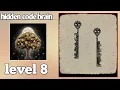 hidden code brain puzzle game level 8 gameplay
