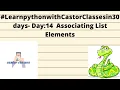 - Day 14 Associating List Elements