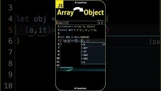 Convert ARRAY to OBJECT in javascript - JavaScript Interview Questions